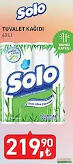 SOLO TUVALET KAĞIDI 40'LI SOLO TUVALET KAĞIDI 40'LI